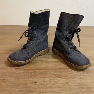 Mini Walker Per Rodeo Kids Leather Navy Boots size Toddler 8 / EUR 24